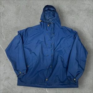 Vintage Cabela’s Gore-Tex Jacket Mens XLT Navy Blue Gorpcore Usa Made Rain Hunt